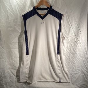 White Nike Reversible Double-Sided Basketball Jersey Tank XL